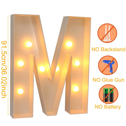 Giant LED Light Box - 915CM Baby Shower Birthday  Wedding Decor - ZOOMNSTORE