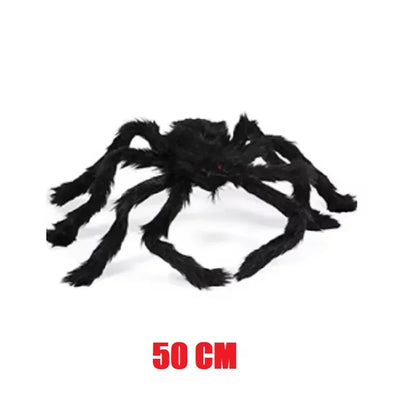 Giant Plush Black Spider - Halloween Decoration Party Prop 30-200cm - ZOOMNSTORE