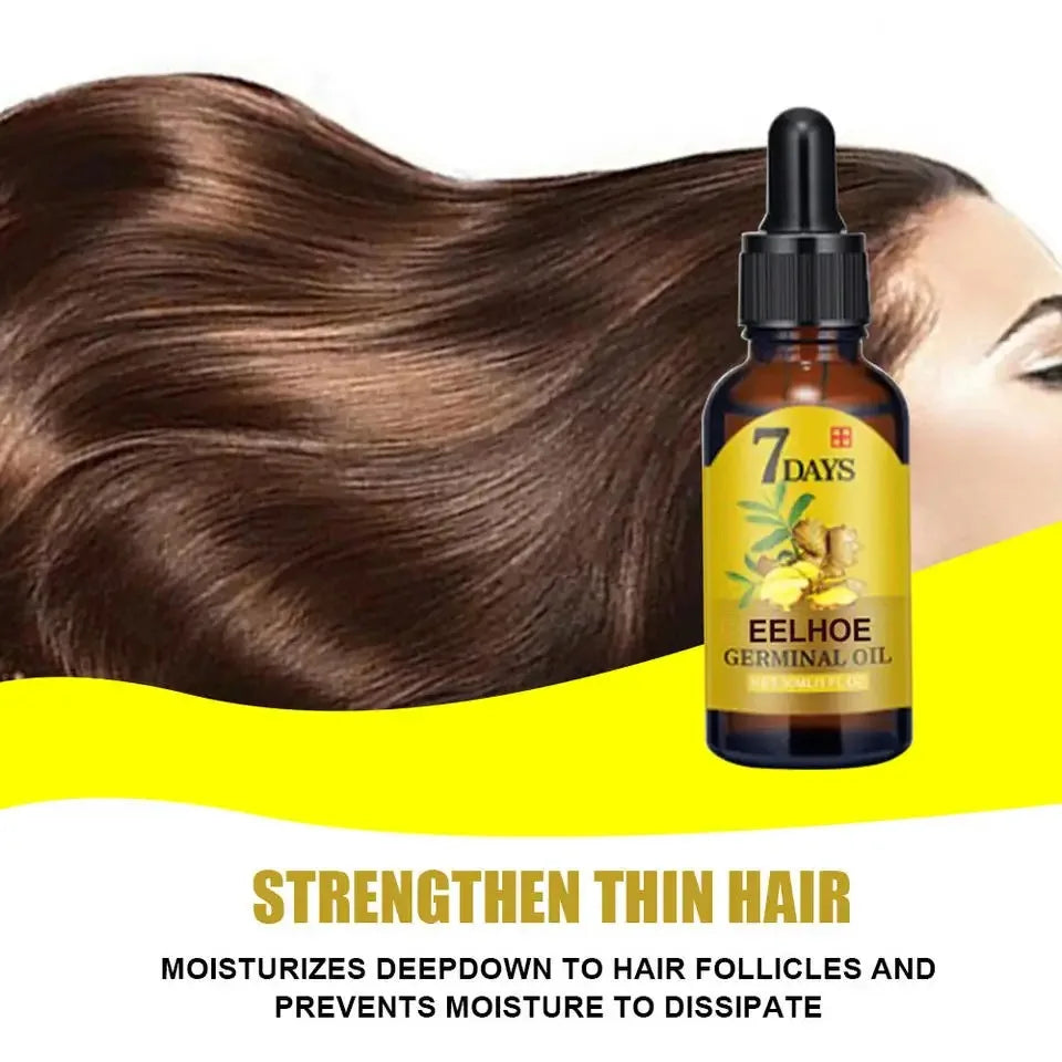 Hair Growth Serum - Ginger Essential Oil for Fast Regrowth  Hair Care 102040ml - ZOOMNSTORE