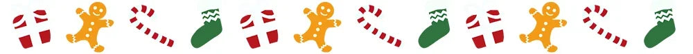 Gingerbread Man Ornaments - Cute Wooden Christmas Tree Decorations - ZOOMNSTORE