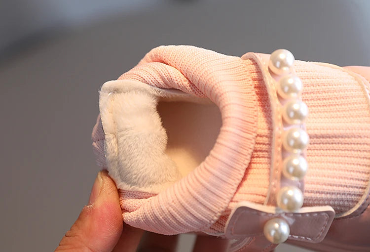 Girls Ankle Boots - Toddler Boot Wedges With Fly Woven Design & Rubber Outsole - ZOOMNSTORE