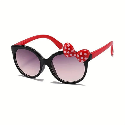 Cute Cartoon Bowknot Sunglasses - Girls Outdoor Sunshade Glasses - ZOOMNSTORE