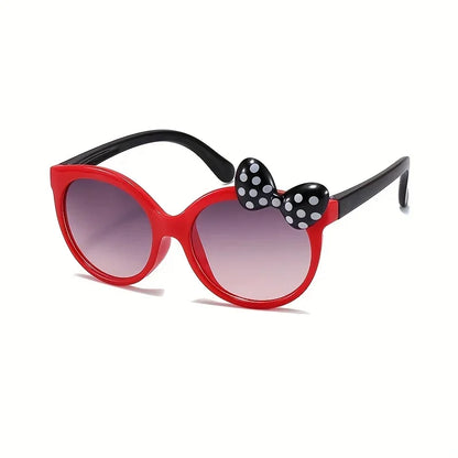 Cute Cartoon Bowknot Sunglasses - Girls Outdoor Sunshade Glasses - ZOOMNSTORE
