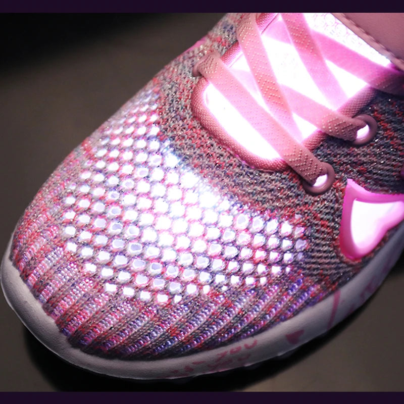 Girls Light Mesh Sneakers - Cute Casual Summer  Spring Sport Shoes - ZOOMNSTORE