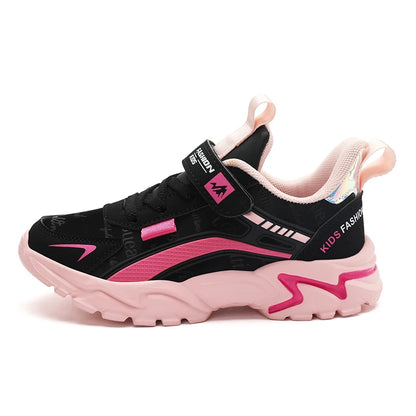 Girls Lightweight Velcro Sneakers - Comfortable Non-Slip Athletic Shoes for Kids - ZOOMNSTORE