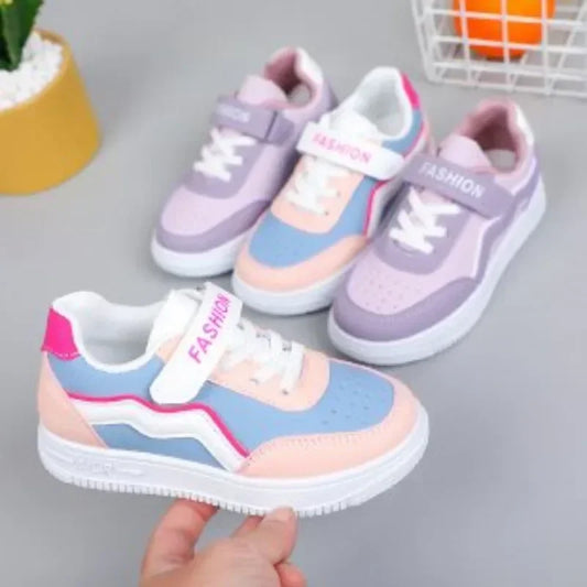 Girls Purple Non-Slip Sneakers - Casual Breathable Outdoor Running Shoes - ZOOMNSTORE