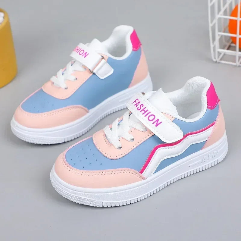 Girls Purple Non-Slip Sneakers - Casual Breathable Outdoor Running Shoes - ZOOMNSTORE