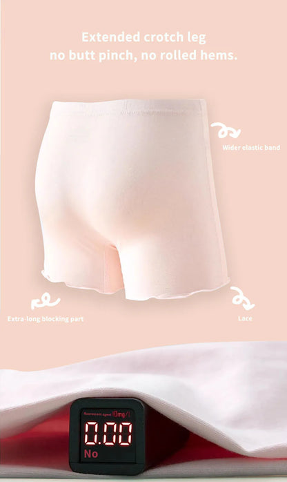 Girls Safety Shorts - 3 Pcs Kids Summer Casual Modal Fabric Shorts with Bow - ZOOMNSTORE