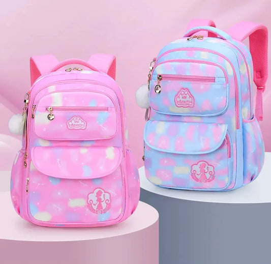 Kawaii Pink Girls Backpack - Cute Waterproof School Bag for Kids and Teens - ZOOMNSTORE