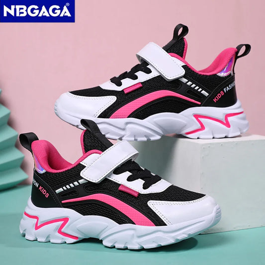 Lightweight Girls School Sneakers - Anti-Slip Breathable Casual Shoes Sizes 28-39 - ZOOMNSTORE