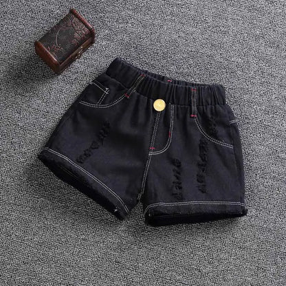 Girls Cotton Candy Color Summer Shorts - Casual Pants for Ages 3-9 - ZOOMNSTORE