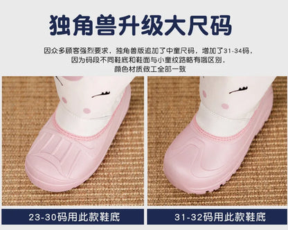 Girls Unicorn Snow Boots - Waterproof Cold Boots With Slip Resistant Sole - ZOOMNSTORE