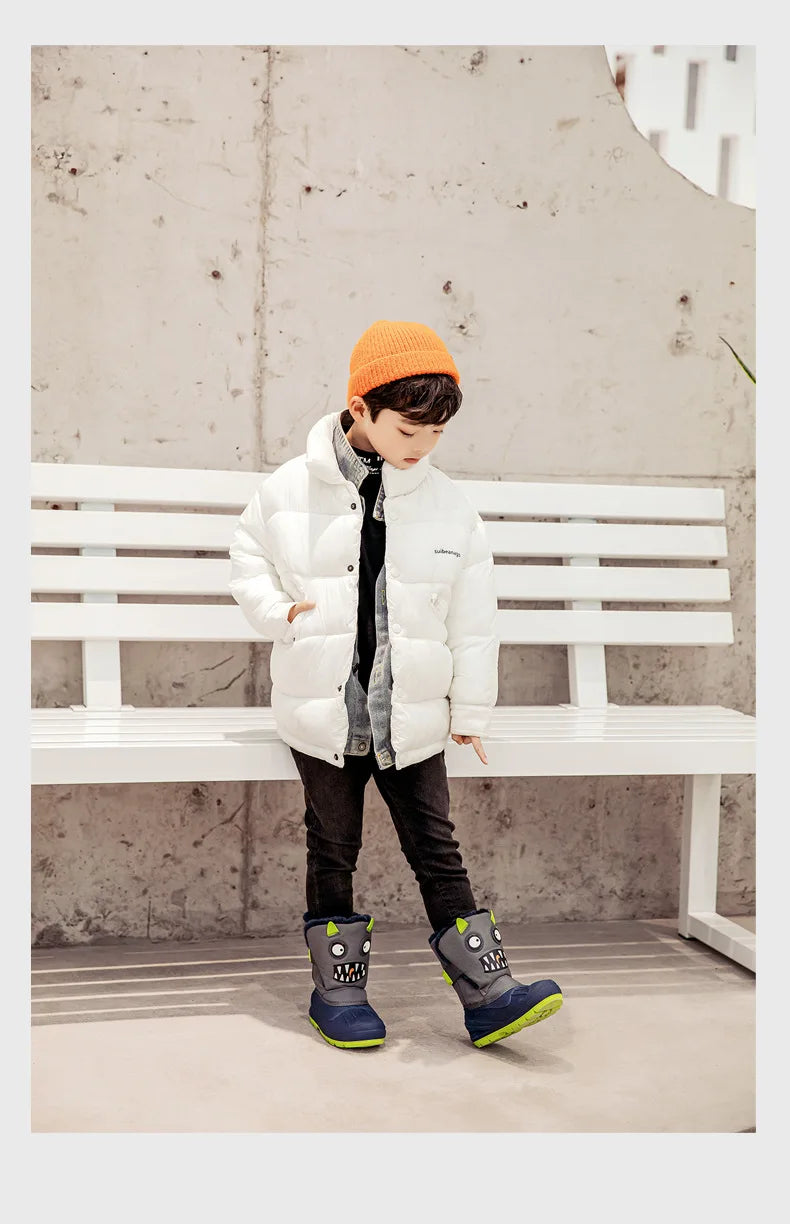 Girls Unicorn Snow Boots - Waterproof Cold Boots With Slip Resistant Sole - ZOOMNSTORE