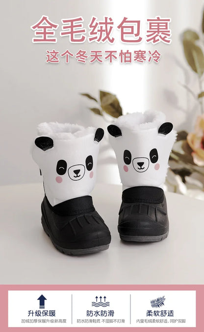 Girls Unicorn Snow Boots - Waterproof Cold Boots With Slip Resistant Sole - ZOOMNSTORE