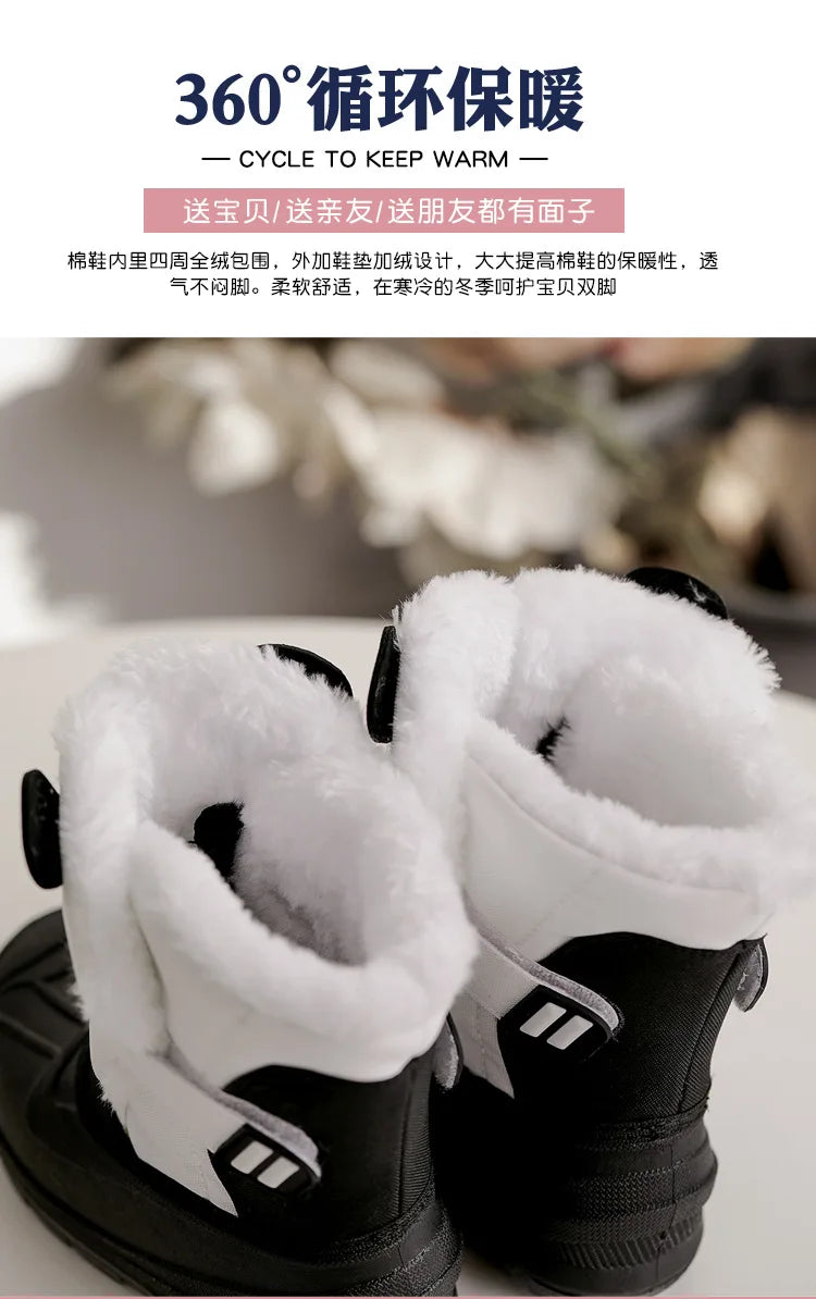 Girls Unicorn Snow Boots - Waterproof Cold Boots With Slip Resistant Sole - ZOOMNSTORE