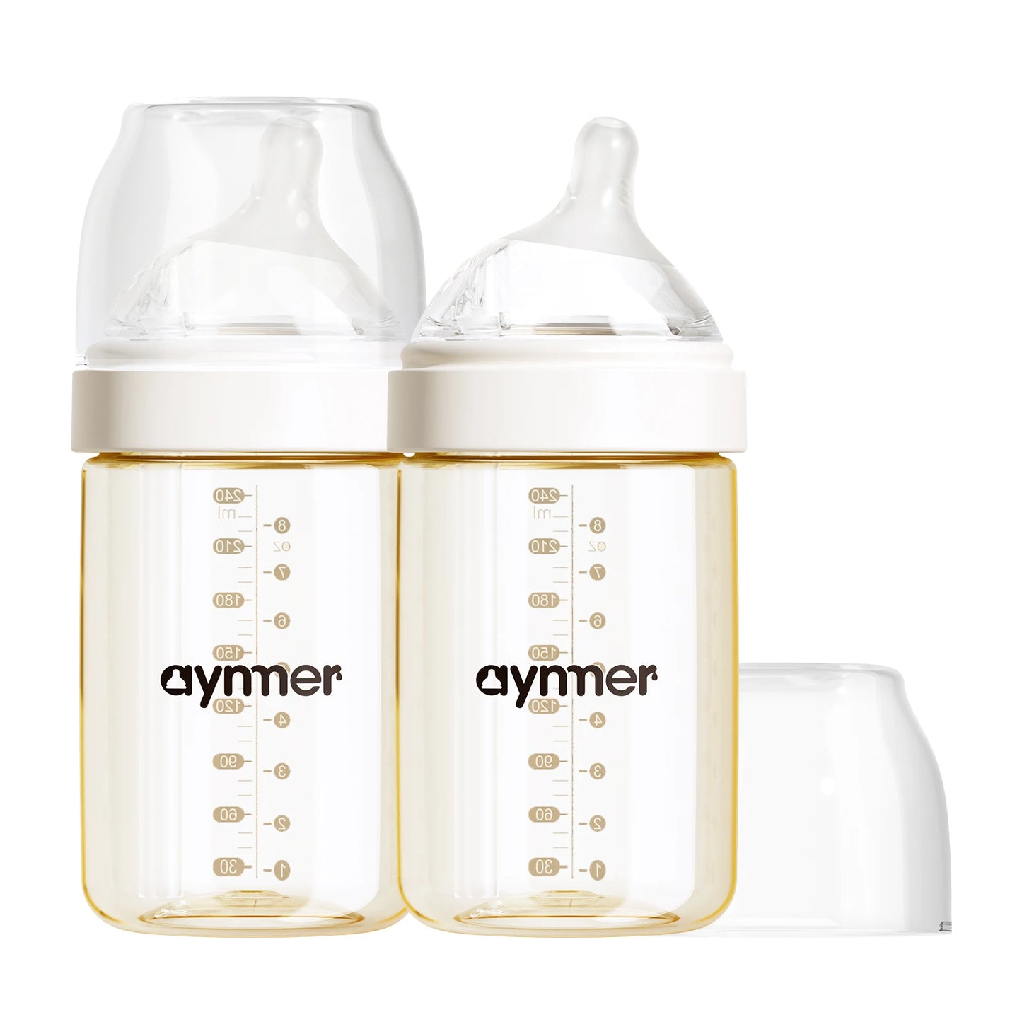 Glass Baby Bottle 160ml | Anti Choking Newborn Feeding Bottle With Slow Flow Silicone Nipple - ZOOMNSTORE
