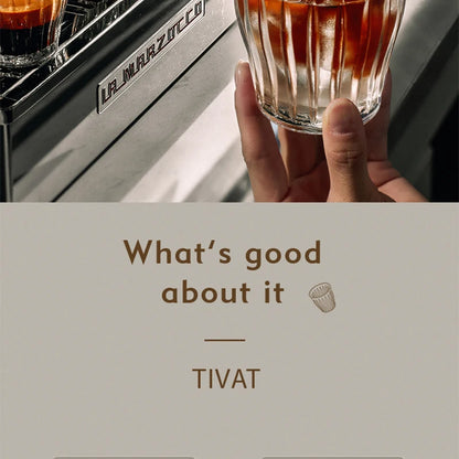 Glass Coffee Cup - MUVNA Ribbed Heat Resistant Espresso Mug, Transparent Gray - ZOOMNSTORE