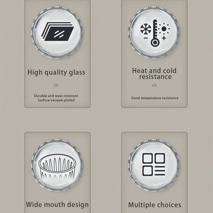 Glass Coffee Cup - MUVNA Ribbed Heat Resistant Espresso Mug, Transparent Gray - ZOOMNSTORE