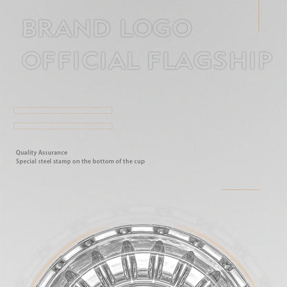 Glass Coffee Cup - MUVNA Ribbed Heat Resistant Espresso Mug, Transparent Gray - ZOOMNSTORE