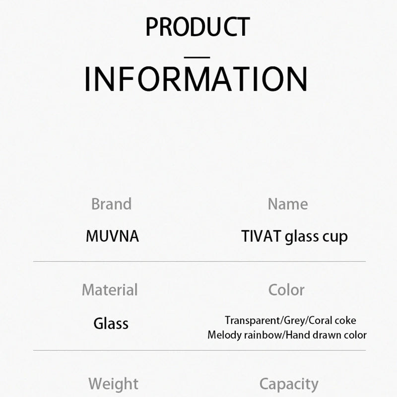 Glass Coffee Cup - MUVNA Ribbed Heat Resistant Espresso Mug, Transparent Gray - ZOOMNSTORE