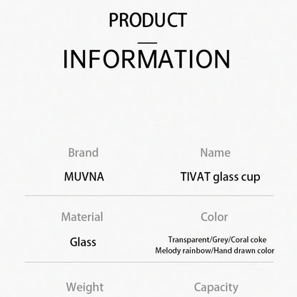 Glass Coffee Cup - MUVNA Ribbed Heat Resistant Espresso Mug, Transparent Gray - ZOOMNSTORE