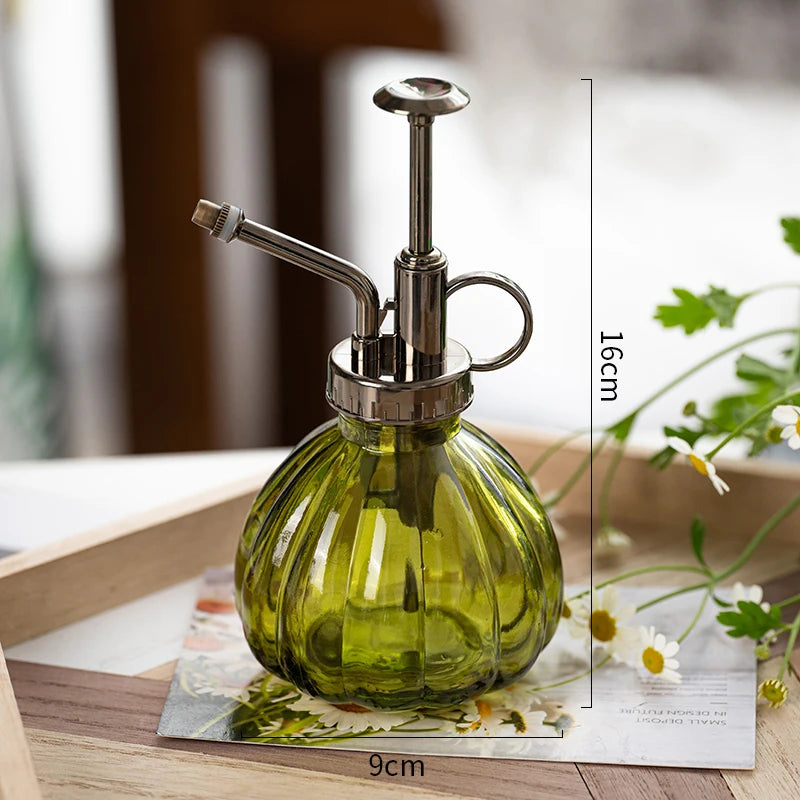 Glass Watering Can – Embossed Air Pressure Garden Spray Bottle for Plants - ZOOMNSTORE