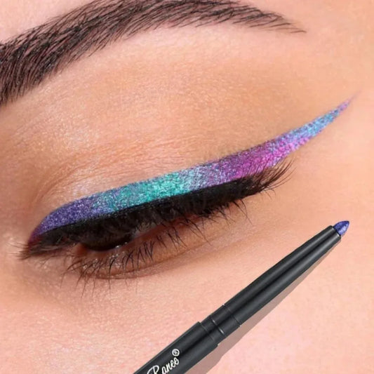 Glitter Aurora Eyeliner - Waterproof Gel Liner Pen | Long Lasting Multi Chrome Metallic - ZOOMNSTORE