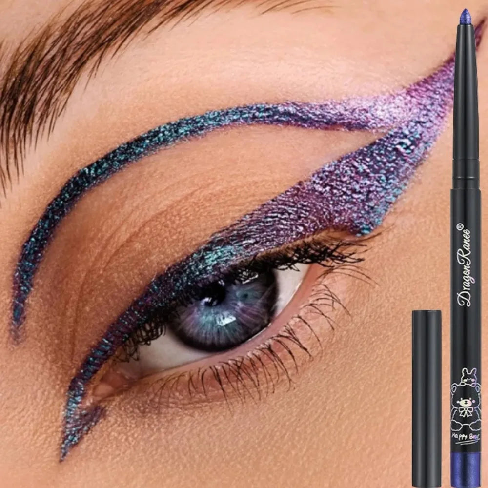 Glitter Aurora Eyeliner - Waterproof Gel Liner Pen | Long Lasting Multi Chrome Metallic - ZOOMNSTORE