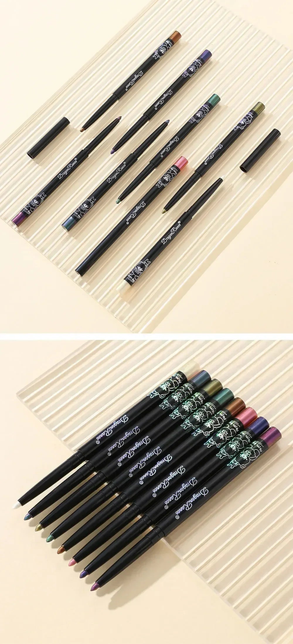 Glitter Aurora Eyeliner - Waterproof Gel Liner Pen | Long Lasting Multi Chrome Metallic - ZOOMNSTORE