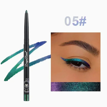 Glitter Aurora Eyeliner - Waterproof Gel Liner Pen | Long Lasting Multi Chrome Metallic - ZOOMNSTORE