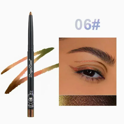 Glitter Aurora Eyeliner - Waterproof Gel Liner Pen | Long Lasting Multi Chrome Metallic - ZOOMNSTORE