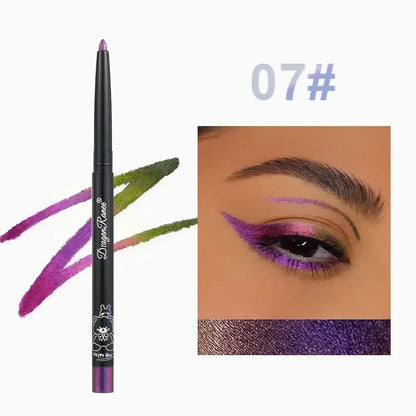 Glitter Aurora Eyeliner - Waterproof Gel Liner Pen | Long Lasting Multi Chrome Metallic - ZOOMNSTORE