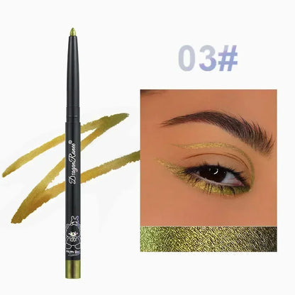 Glitter Aurora Eyeliner - Waterproof Gel Liner Pen | Long Lasting Multi Chrome Metallic - ZOOMNSTORE