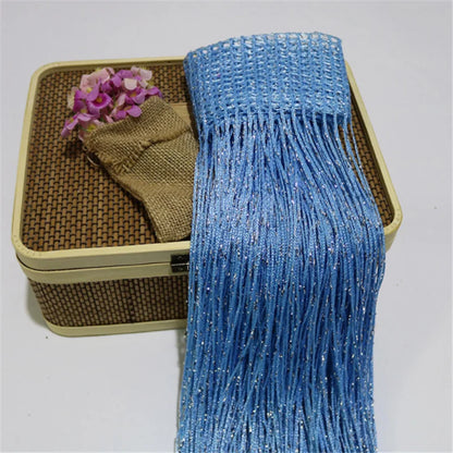 Silver Glitter String Curtain - Shiny Tassel Door Valance for Home Decoration - ZOOMNSTORE