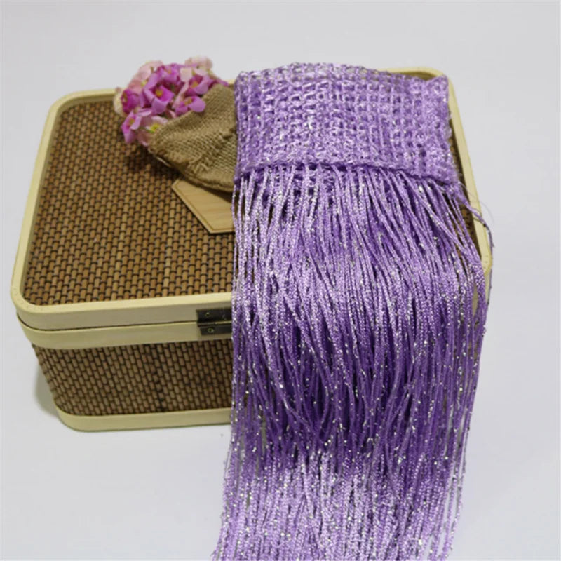 Silver Glitter String Curtain - Shiny Tassel Door Valance for Home Decoration - ZOOMNSTORE