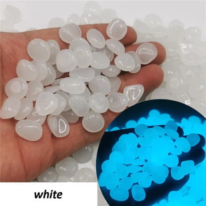 Glow in The Dark Pebbles - Luminous Stones for Outdoor Decor and Fish Tanks - ZOOMNSTORE