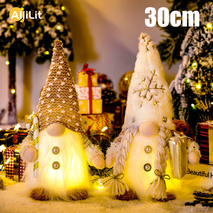 Glowing Gnome Doll - Christmas Tree Night Light Decoration 30cm - ZOOMNSTORE