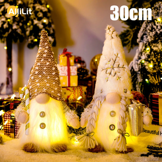 Glowing Gnome Doll - Christmas Tree Night Light Decoration 30cm - ZOOMNSTORE