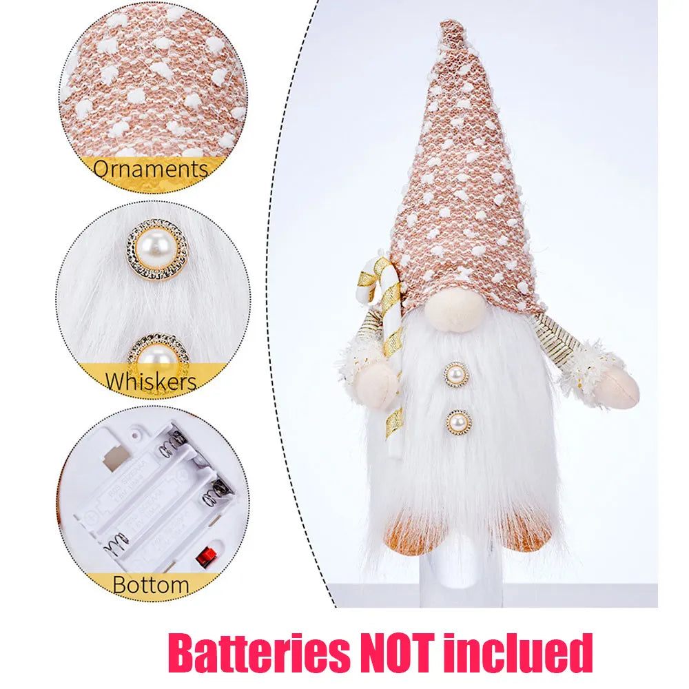 Glowing Gnome Doll - Christmas Tree Night Light Decoration 30cm - ZOOMNSTORE