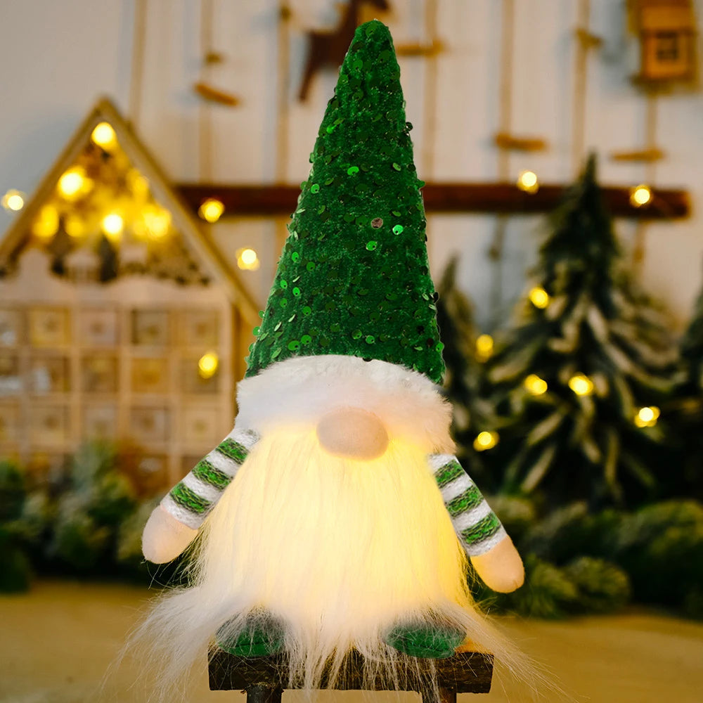 Glowing Gnome Doll - Christmas Tree Night Light Decoration 30cm - ZOOMNSTORE