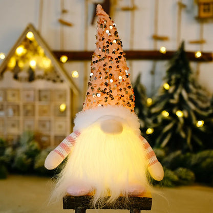 Glowing Gnome Doll - Christmas Tree Night Light Decoration 30cm - ZOOMNSTORE