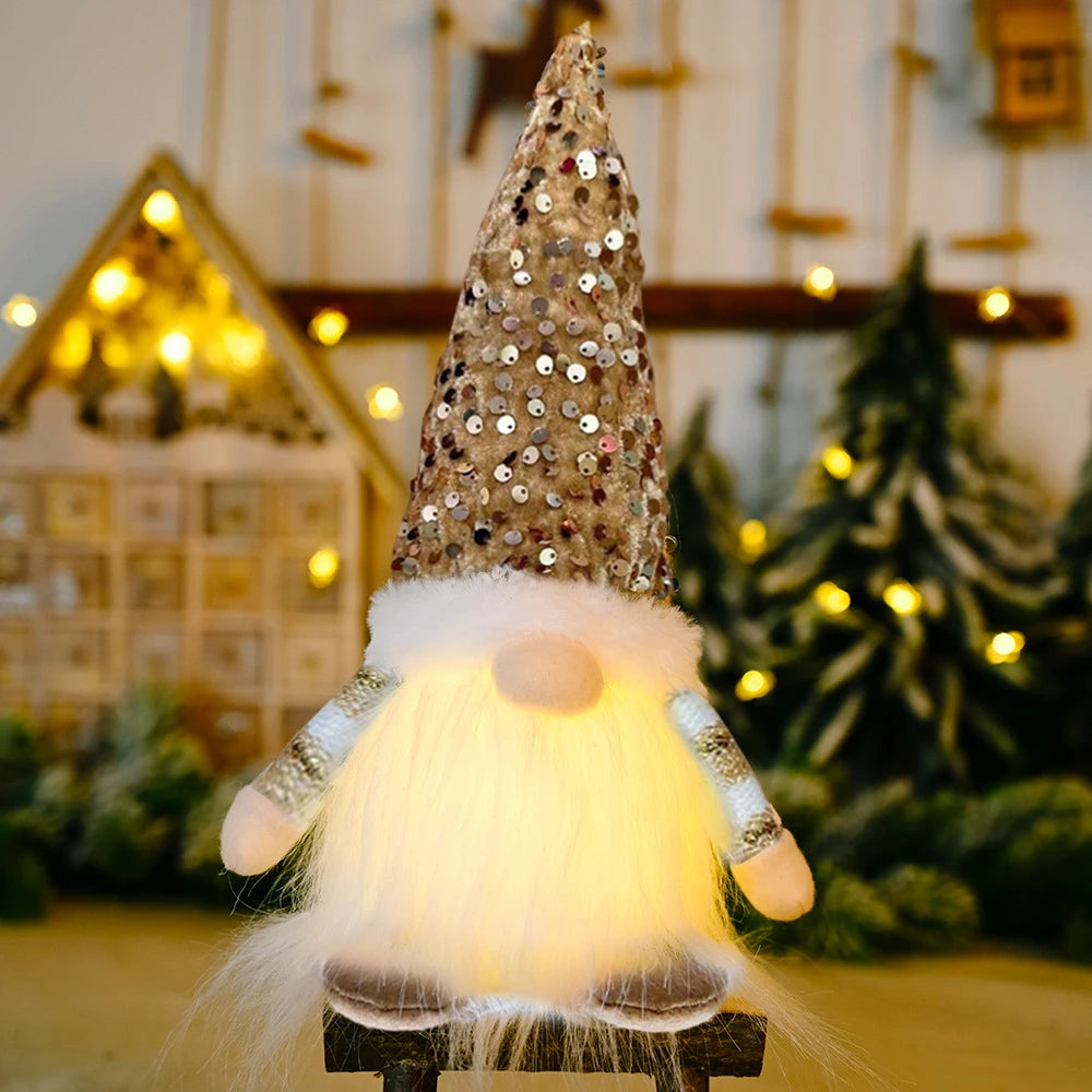 Glowing Gnome Doll - Christmas Tree Night Light Decoration 30cm - ZOOMNSTORE