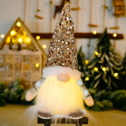 Glowing Gnome Doll - Christmas Tree Night Light Decoration 30cm - ZOOMNSTORE