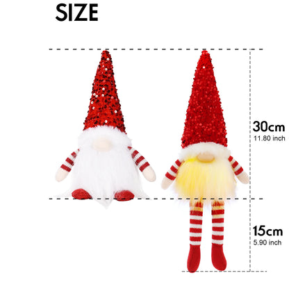 Glowing Gnome Doll - Christmas Tree Night Light Decoration 30cm - ZOOMNSTORE