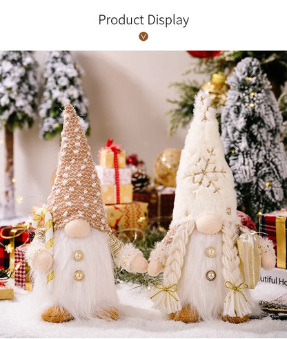 Glowing Gnome Doll - Christmas Tree Night Light Decoration 30cm - ZOOMNSTORE