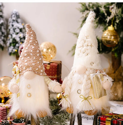 Glowing Gnome Doll - Christmas Tree Night Light Decoration 30cm - ZOOMNSTORE