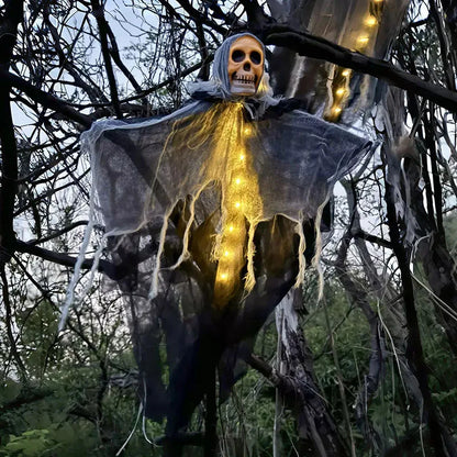 Glowing Skull Skeleton Ghost - Halloween Outdoor Decoration Prop 2025 - ZOOMNSTORE