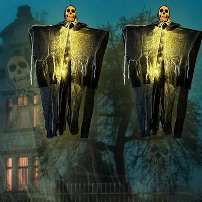 Glowing Skull Skeleton Ghost - Halloween Outdoor Decoration Prop 2025 - ZOOMNSTORE