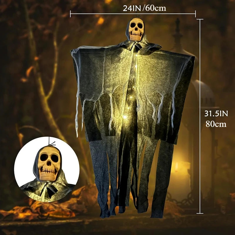 Glowing Skull Skeleton Ghost - Halloween Outdoor Decoration Prop 2025 - ZOOMNSTORE