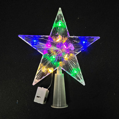 Glowing Star Ornament – 15cm Xmas Pendant Accessory for Christmas Tree Decoration - ZOOMNSTORE